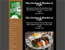 Tablet Screenshot of orchardmarketandcafe.com